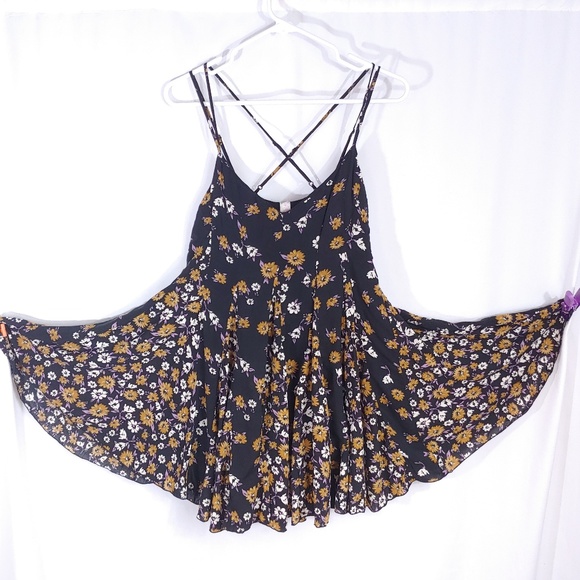Free People Dresses & Skirts - Free People X Yuma Swing Floral Slip Sundress 2